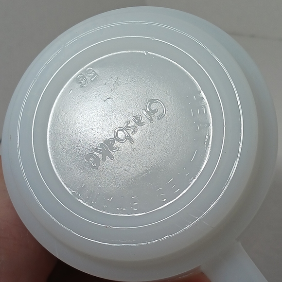 Vintage Milk Glass Bicentennial Coffee Mug USA 1776 1976 Glasbake America - Picture 3 of 7